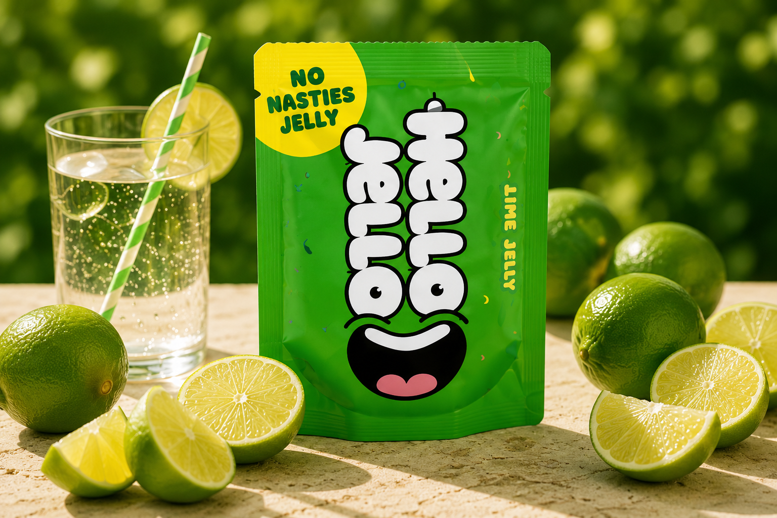 Hello Jello Lime - No Nasties Jelly