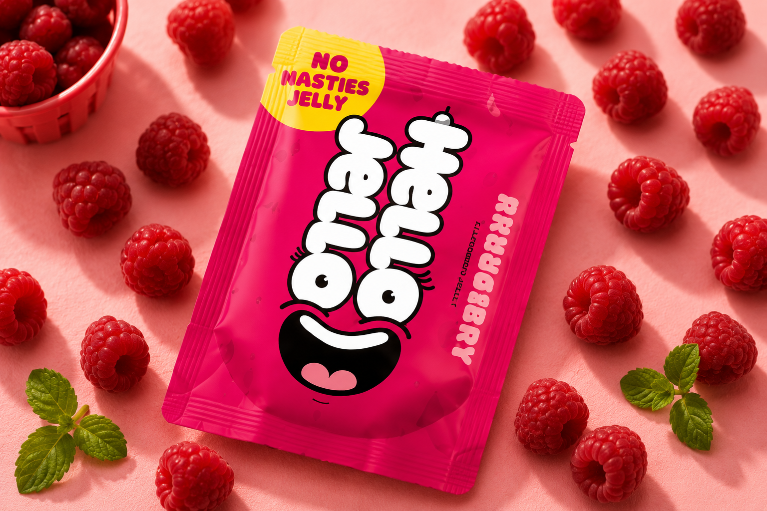 Hello Jello Raspberry - No Nasties Jelly