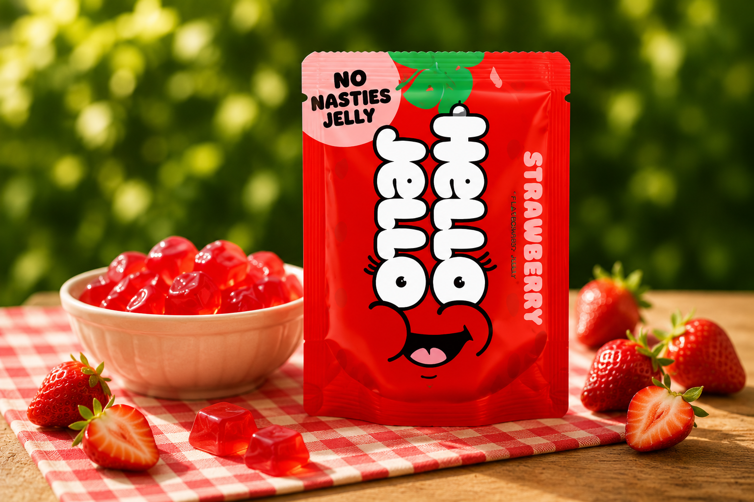 Hello Jello Strawberry - No Nasties Jelly